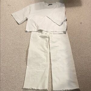 Zara Cream Two-Piece Set